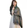 Scarves Bohemia Style Women Double Side Cashew Cashmere Pashmina Scarf Wrap Shawl Lady's Ethnic Large Size Fringed Travel