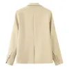 Ternos femininos unxx tamanho grande 2023 primavera outono terno jaqueta solta casual cor sólida de manga comprida senhora do escritório blazer superior outwear