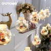 Other Event Party Supplies LED Christmas Decoration Holiday Light With ing Ball Festoon Curtain String Light For Home Room Shopwindow Decor Fairy Light 231013