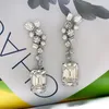 Studörhängen Gaoding Importerad High Carbon Diamond Emerald Eargail Fashion Quality 925 Silver Imitation E197