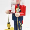Juldekorationer Multipurpose Wood Train Repairman Nutcrackers Soldat Ornament Holiday Party Desktop Decor Crafts For Children Drop 231013