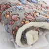 Pazen kalınlaşmış köpek yatağı mat yumuşak evcil hayvan uyku paspası köpekler için kediler kışlık sıcak evcil hayvan battaniyesi