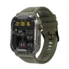 Robust Military Green Smart Watch Men for Android Xiaomi iOS IP68 Waterproof Sport Fitness AI Voice Mk66 Smartwatch Outdoor 2023