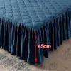 Bed Skirt Elastic Skirt Fitted Sheet Set Or Pillowcase Home Ruffle Double Bed Cover Quilting Bedspread Polyester Mattress Linen Protector 231013