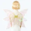 Cosplay ailes d'ange à paillettes brillantes pour enfants filles, fée papillon elfe, accessoires de Costume de fête d'anniversaire