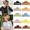 Solid Color Claw Clip barrettes Large Barrette Crab Hair Claws Bath Ponytail Clip For Women Girls Accessories Gift252N