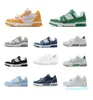 Sandalet Lüks Tasarımcı Erkekler Rahat Ayakkabı Trainer Sneaker Triple Beyaz Pembe Gökyüzü Mavi Yeşil Sarı Düşük Erkek Spor ayakkabılar Kadın Eğitmenler Sneakers EUR 36-45