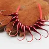 Fiskekrokar 102030st Fishing Barbed Hook Red Worm Pift Wanned Head Livelike Lure Bait Carp Fishhooks 0.1# -0.8# Fiske Tackle Accessories 231013