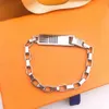 High Quality Cuff Stainless Steel Bamboo Bracelet necklace Silver Designer Men Women Gold Bracelets Personality Hip-hop Love277q