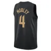 Jersey de basket-ball masculin # 4 Evan Mobley rouge blanc rouge