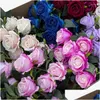 Decoratieve bloemen Ervaar de romantiek van Valentijnsdag met onze enkele pluche stoffen roos en simulatiebloem - perfect cadeau voor Dh6Hf