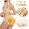 Cintura barriga shaper bunda levantador calcinha para mulheres sexy médio shapewear push up controle hip pads 231012