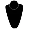 Pendant Necklaces VSnow Stylish Gold Color Stone Beads Choker Collar Necklace For Women Bohemian Blue Temperament Jewelry