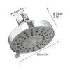 Bathroom Shower Heads Universal Replacement Shower Head For Bathroom Home Caravans Gyms Outdoor Rentals Silicone Nozzles Massage High Pressure 231013