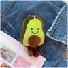 Plüschpuppen, Plüschpuppen, 12 cm, Cartoon-Avocadofrucht, alle Arten von Früchten, neue süße Puppe, Schultaschenzubehör, Schlüsselanhänger, Weihnachtsgeschenk für Dhulo