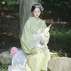 Ethnische Kleidung Damen Hochwertiges Spitzenkleid Japanischer Taisho-Kimono im römischen Stil Formales Yukata-Cosplay-Kostüm Schöne Pografie