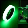 Feestdecoratie Feestdecoratie 5M Lichtgevende zelfklevende tape Sticker Poluminescent Glow In The Dark Diy Muur Fluorescerend Veiligheid Em Dhdrs