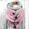 Szaliki kobiety guziki okłady faulard femme moda szalik hidżabs swobodny ciepły aksamitny szalik zimowy dla kobiet l231013
