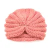 Ins småbarn spädbarn india hatt barn höst vinter beanie hattar baby stickade mössor turban för pojkar flickor 12 färger c5242