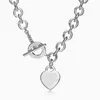 Mode-sieraden Ontwerper Ketting Ontwerper Armband Bedel Hart Set 18k Goud meisje Valentijnsdag liefde cadeau sieraden 75