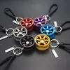 Car Keychain Aluminum Alloy Rim Model RAYS TE37 Wheel Keyring For Auto Accessories Moto Key Ring For Keys Key Chains Trinket315z