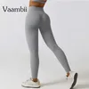 Active Pants Skin Feel Yoga BuHigh Waist Pant Squat Proof Stretch Sport Gym Legging Fitness Tights Nylon Athletic Wear For Women