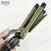 Curling Irons QXXZ 19mm Hair Curler Professional Three Tube Wave Perm Beauty Styling Appliances Ceramic Household Curly Tool 231013