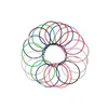 Porte-clés 20 pcs/lot taille ronde 6.6 cm en acier inoxydable câble extérieur porte-clés couleurs bricolage gros outils matériels