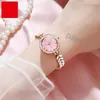 Waterproof diamond inlay elegant designer watch womens Quartz fashion Watches 30mm square Full Stainless steels gold silver color cute Wristwatches female