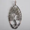 Pendentif Colliers Arbre de vie fait à la main Labradorite Bronze Fil de cuivre Bijoux pour femme Cadeau S1308