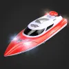 2.4G RC High Speed ​​Boat HJ806 35 km/h vattentät racing Dual Motor Model Electronic Radio Control Speedboat Gifts Toys for Boys