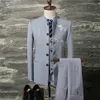 Мужской костюм, пальто, жилет, брюки, модный китайский ретро-стиль, свадебный костюм жениха с воротником-стойкой, классические мужские платья, пиджаки, брюки X09321T