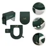 Couvre-siège de toilette 1set Coussin imperméable Couvercle de réservoir d'eau Couvercle Dark Green204S