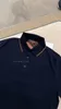 Mens Polos Summer loro piano Leisure Navy Short-sleeved Camel Hair Knitted Polos Shirt