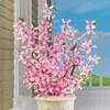 Decorative Flowers Springtime Artificial Forsythia Bushes - Set Of 3 For Indoor Or Outdoor Use Garden Any Room In Home