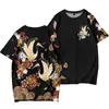Men's T Shirts Men Chinese Style Short Sleeve T-shirts Fashion High Quality Tops Round Neck Leisure Retro