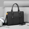 Crazy Leather Herrentasche Bottegaaveneta 38 cm horizontale Business-Aktentasche Lederkopf Leder Herren tragbare One-Shoulder-Tasche L