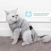 犬のアパレル猫のリカバリスーツ - 着用したアンチッキング傷のジャンプスーツ - サイズ（灰色）のためのスーツ