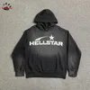 Herren Hoodies Sweatshirts 2023 Neue HELLSTAR Männer Frau 1 Hohe Qualität Gewaschen Do Old Kapuzenpullover Vintage Übergroße Streetwear 231013