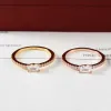 Ringe Luxus -Designer -Paar Ring kleiner Eis Süßigkeiten Diamond Ringreihe Diamanten Exquisite Produkte können real Gold Real Cyg231 angepasst werden