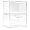 Opbergdozen Transparant Acryl Box Woonkamer Slaapkamer Desktop Cosmetische Sieraden Afwerking Lade Bovenop Plastic