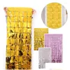 Party Decoration Party Decoration Square Sequined Laser Rain Curtain Wedding Birthday Background 1M 2M Stage Color Mirror 11 Colors Di Dhgjd