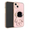 För Apple 13 Telefonfodral 15 Astronaut Cartoon iPhone14Promax Electroplated Silicone All-Inclusive Phone Case