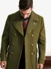 Men's plus size Outerwear Coats European and American clothing British men's medium length long sleeved woolen coat autumn winter 231012