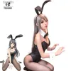 Tema traje rolecos anime sakurajima mai cosplay venha natal mulheres preto sexy macacão rascal não sonha de coelho menina senpai cosl231013