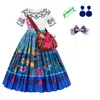 Robes de fille Costume de princesse Mirabel Encanto pour les filles Halloween enfants cadeau d'anniversaire robe de fête Cosplay 231013