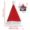 Parti şapkaları aydınlatar Noel şapkası yenilik LED komik peluş colorf Santa Yeni Yıl Şenlikli Tatil Parti Malzemeleri ADTS KADINLAR HOME GARD DHL9S