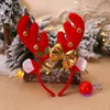 Christmas Hair Band Deer Horn Headwear Deer Horn Red Nose Headband Children's Dress Shooting Props