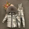 Kleidungssets Kinder Winter Daunen Kinder Skimantel Jacke und Overalls Anzug für Kleinkind Baby Jungen Mädchen 1-12 Jahre Schneeanzug TX101