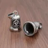 Colares Pingente Viking Bússola Acessórios de Aço Inoxidável Nó Celta Retro Odin Triângulo Valknu Titanium Bell Hip Hop Jewelry276i